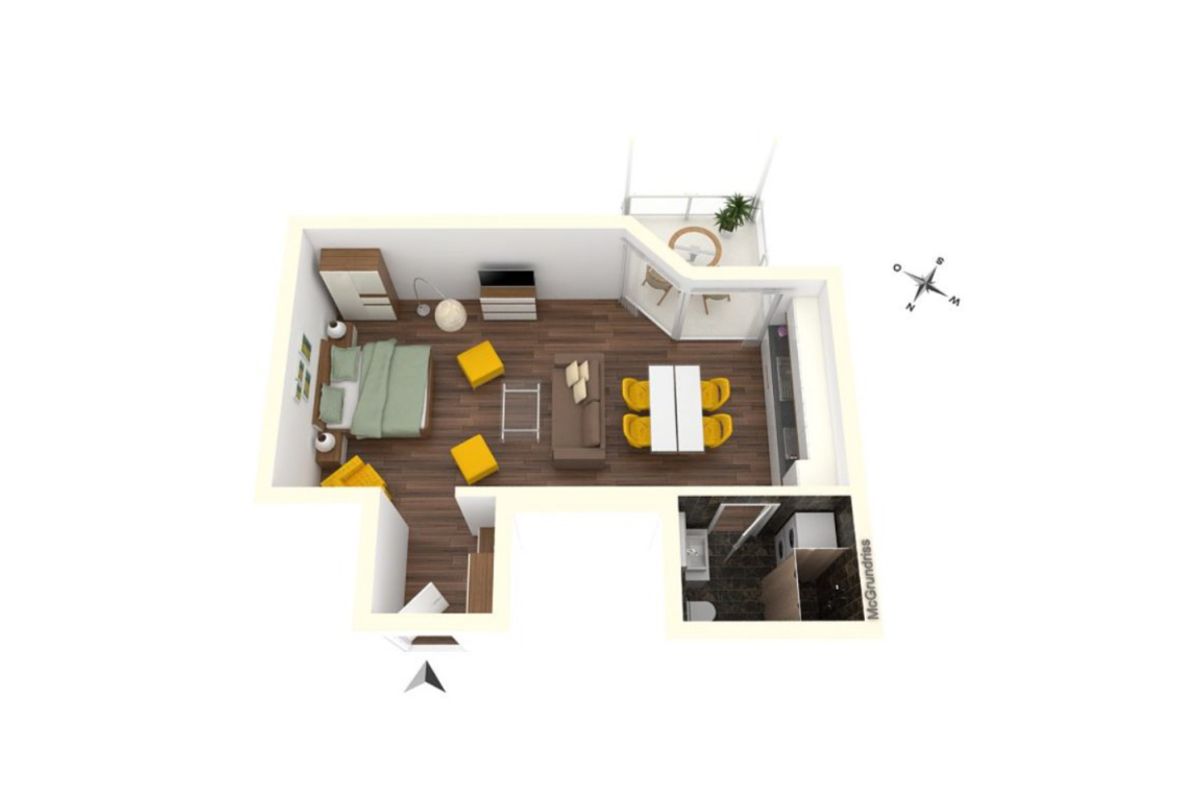 Buttercup – 1.5 Zimmer Apartment in Zürich - 2