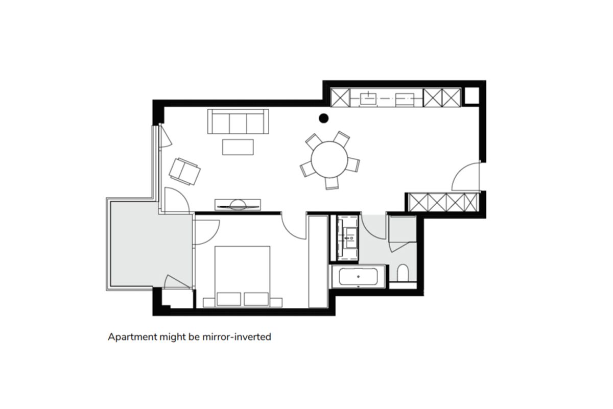 COSY PLUS - 1 BEDROOM APARTMENT - 59 m2 - 6