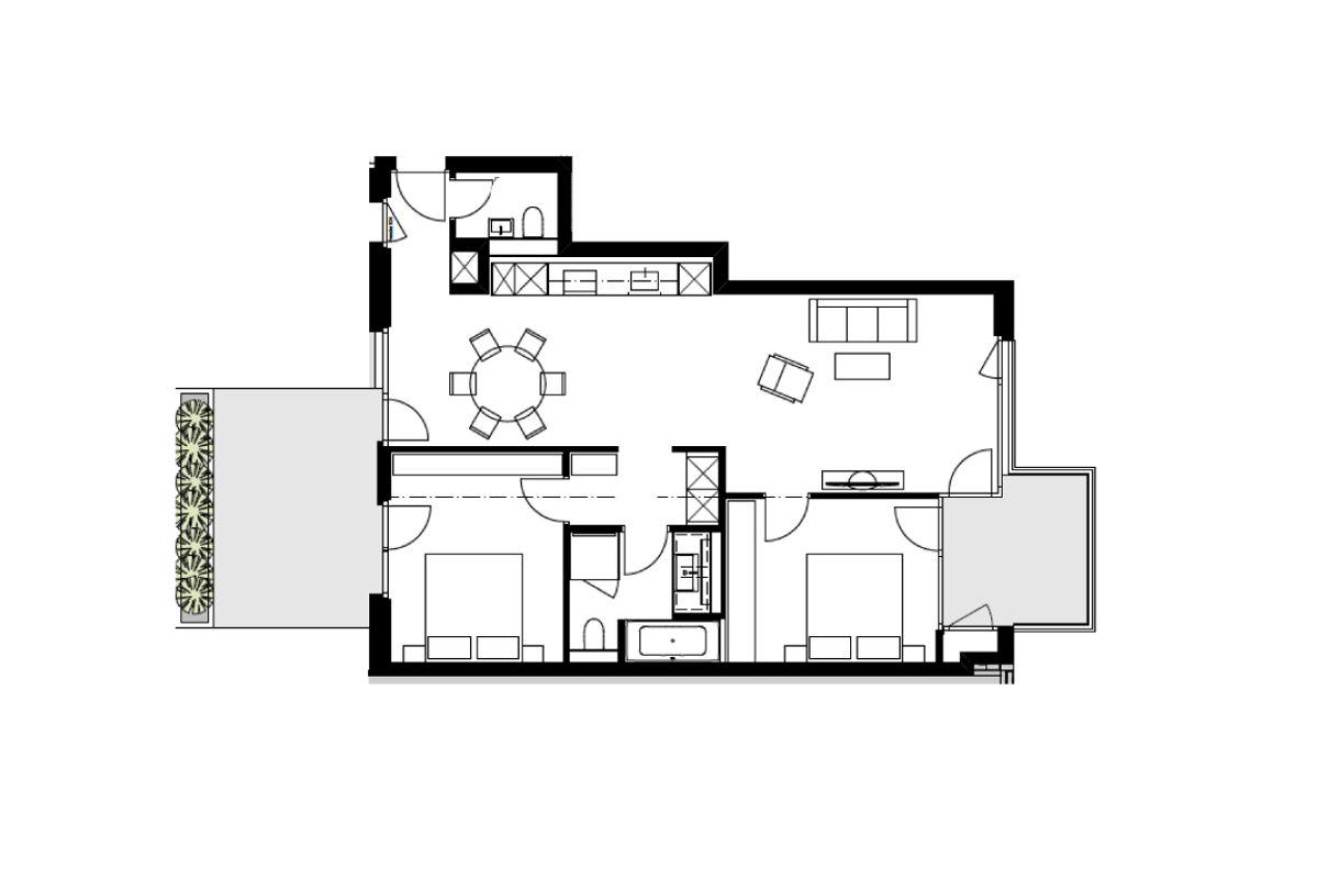 2 BEDROOM SUITE - 80 m2 - 5