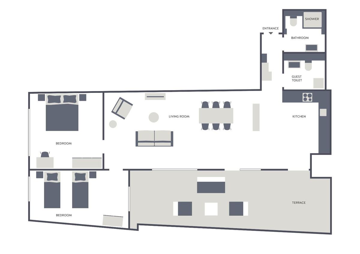 3 Zimmer Serviced Apartment Downtown - 8
