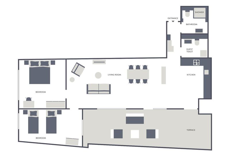 3 Zimmer Serviced Apartment Downtown - 9