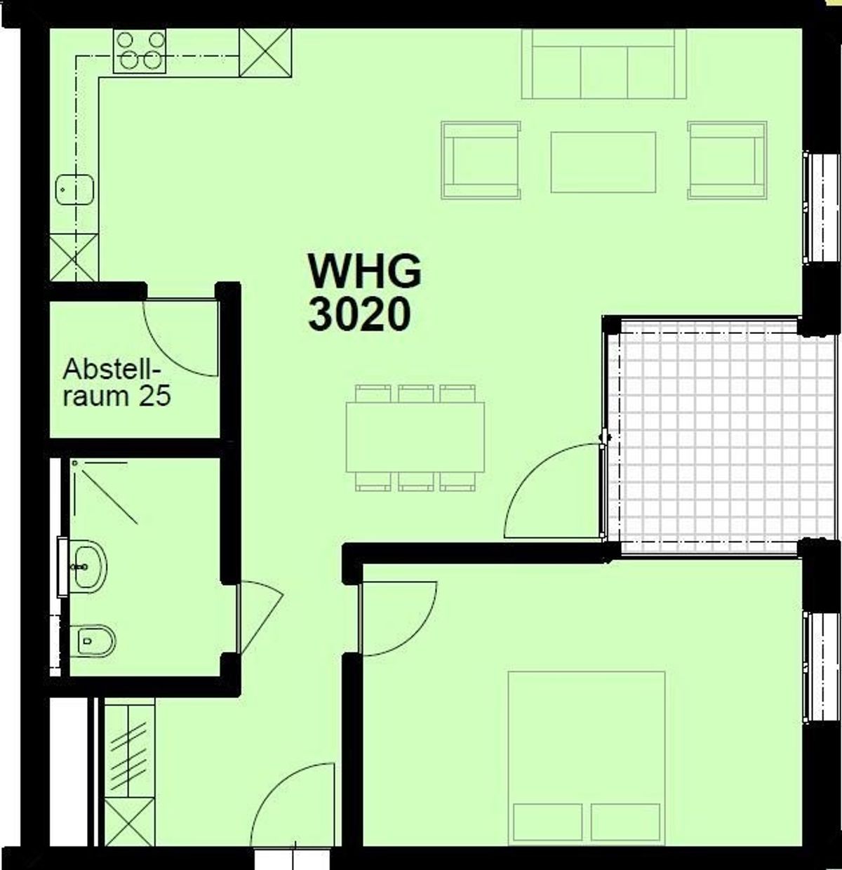 Sonnige 2.5 Zimmer-Wohnung zu vermieten - 5
