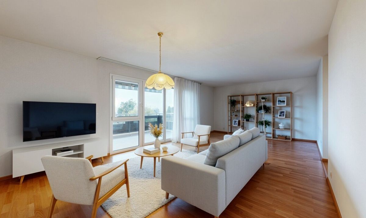 4.5-room flat with panoramic views in the heart of Bursins - 0