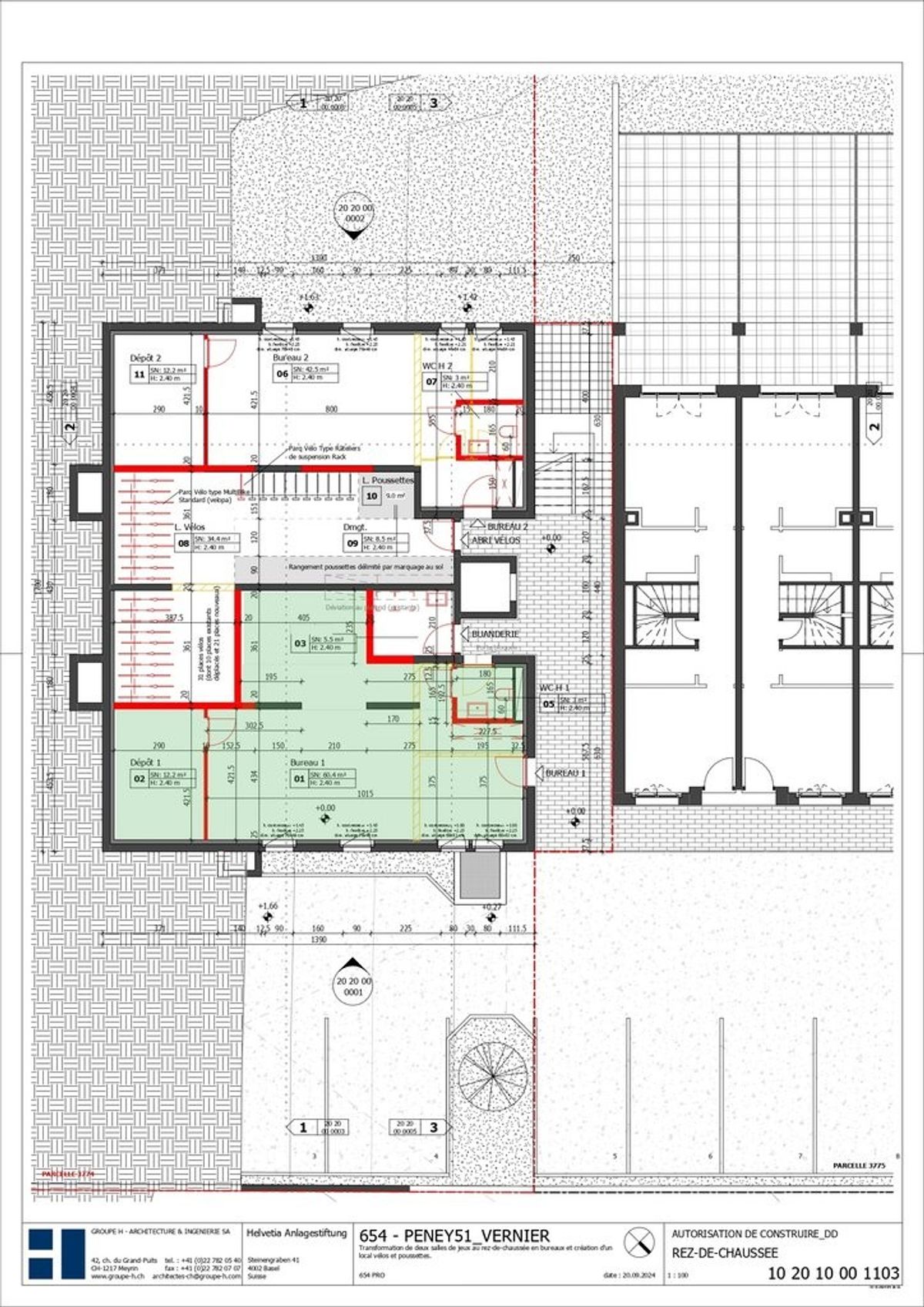 Bureau à louer de 76m2 idéalement situé à Vernier - 1