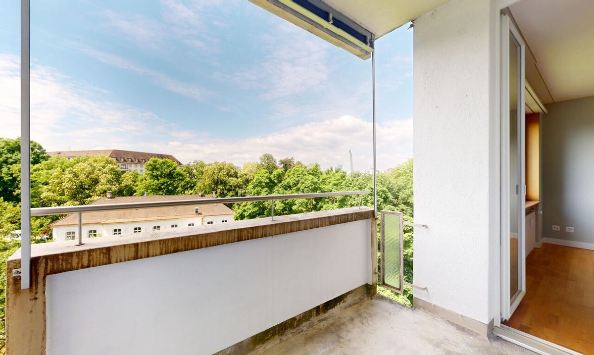 Modern renovierte 3.5-Zimmer-Wohnung mit Weitblick ins Grüne in Basel - 7