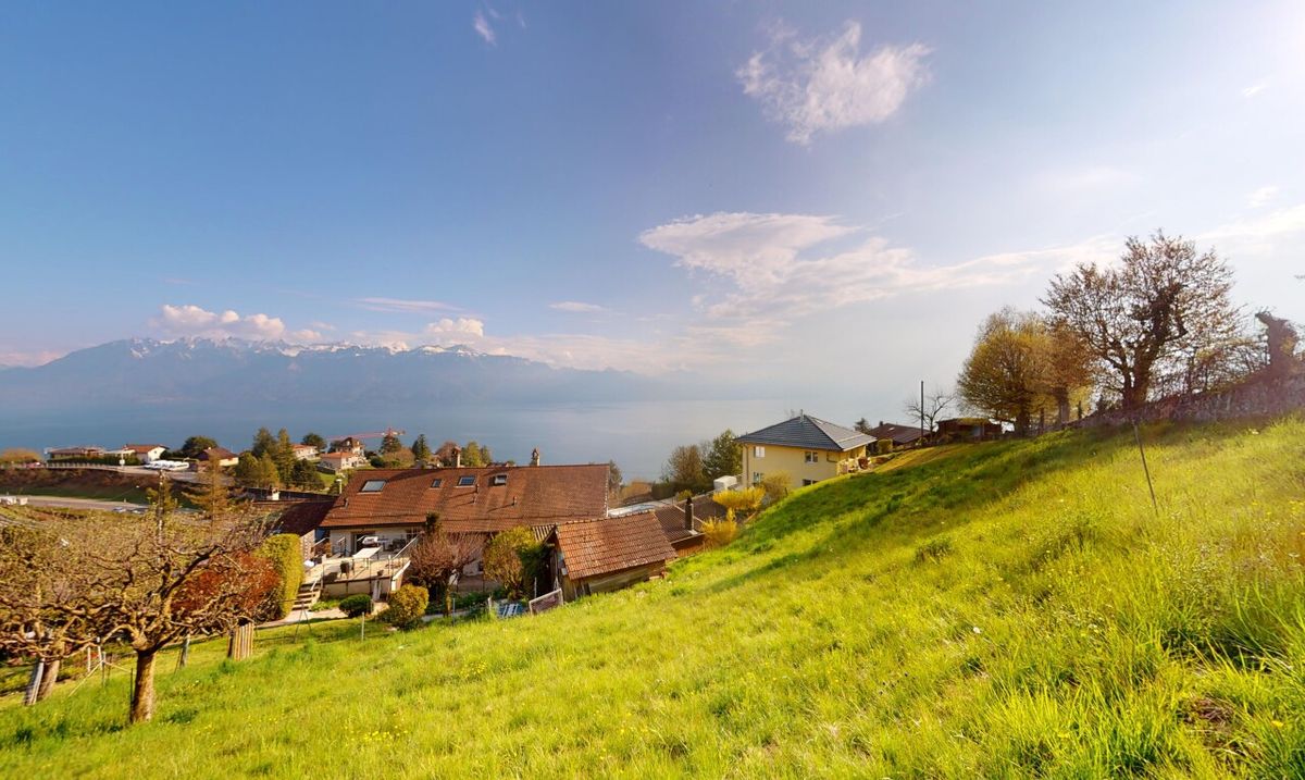Baugrundstück mit Panoramablick auf See und Alpen - 4