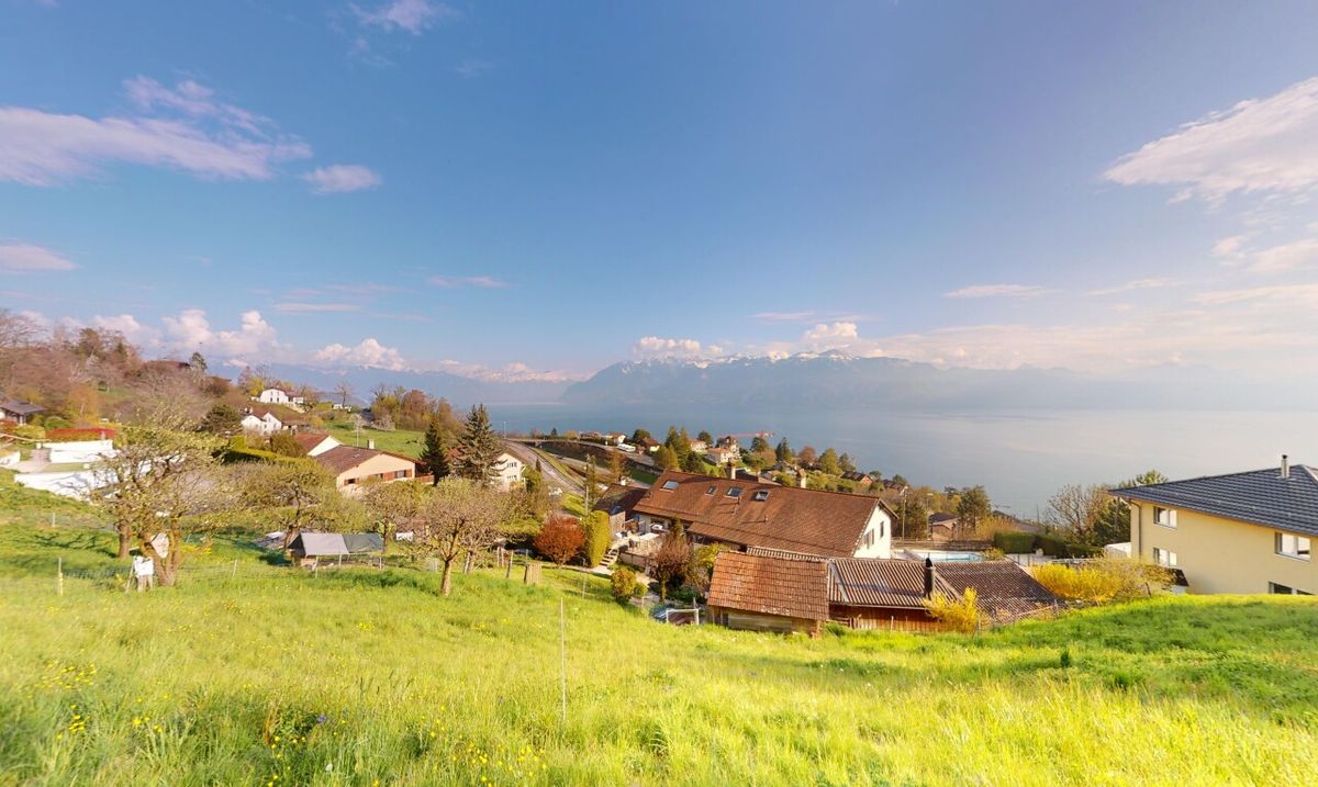 Baugrundstück mit Panoramablick auf See und Alpen - 6