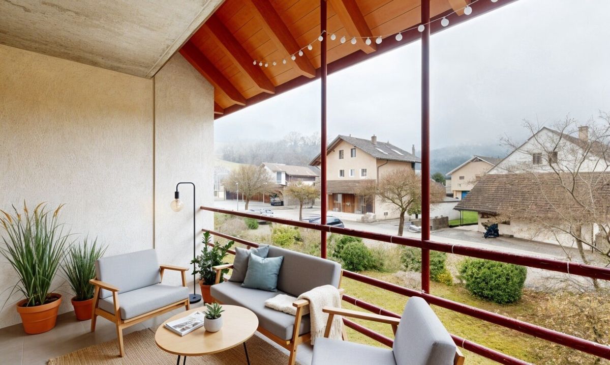 Helle 4.5-Zimmerwohnung mit Cheminée, Balkon, Grünblick. Nähe Thun. - 9