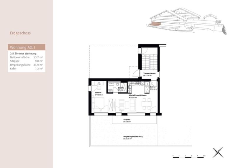 Moderne 2.5-Zimmer-Wohnung mit Panoramasicht in Illgau (St. Karl) - 3