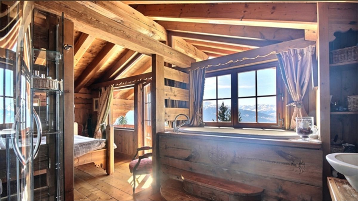 MITTEILUNG Wöchentliche Vermietung Familien-Chalet mit Panoramablick auf die Alpen - 10