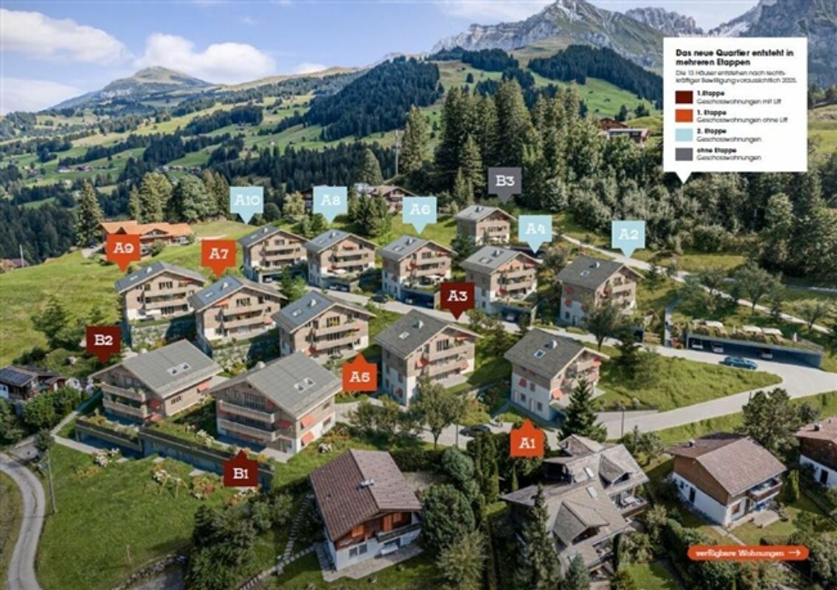 Eggetli-Adelboden - 4½ Zimmer EG/OG Wohnungen - 0