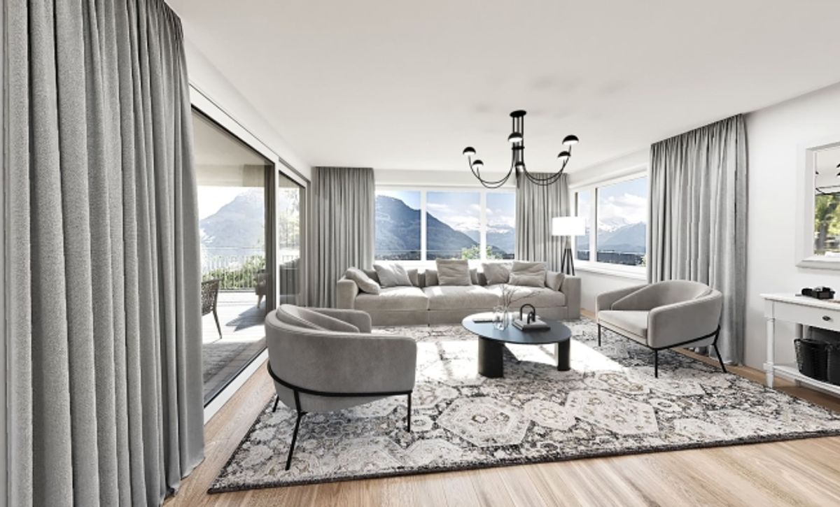 Blick auf die RigiLuxuriöse 4.5-Zimmer Duplexwohnung in Udligenswi - 3