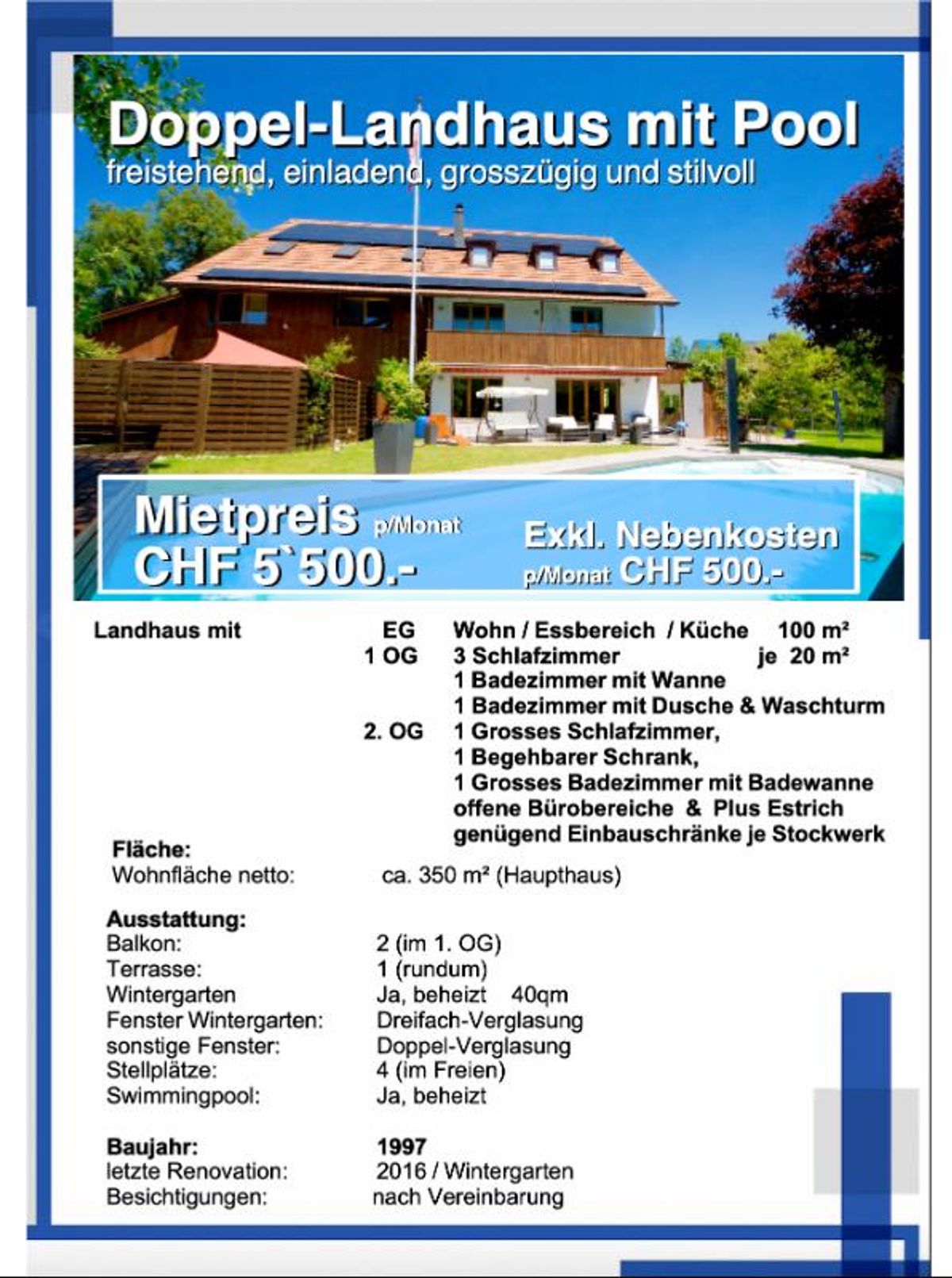 5.5 Zimmer Doppeleinfamilienhaus - 0