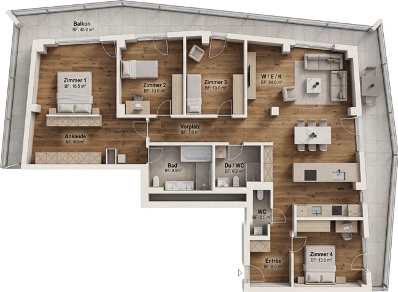 Seltene Gelegenheit im beliebten Three Point Projekt - Luxus über den Dächern (33. Etage) - 10
