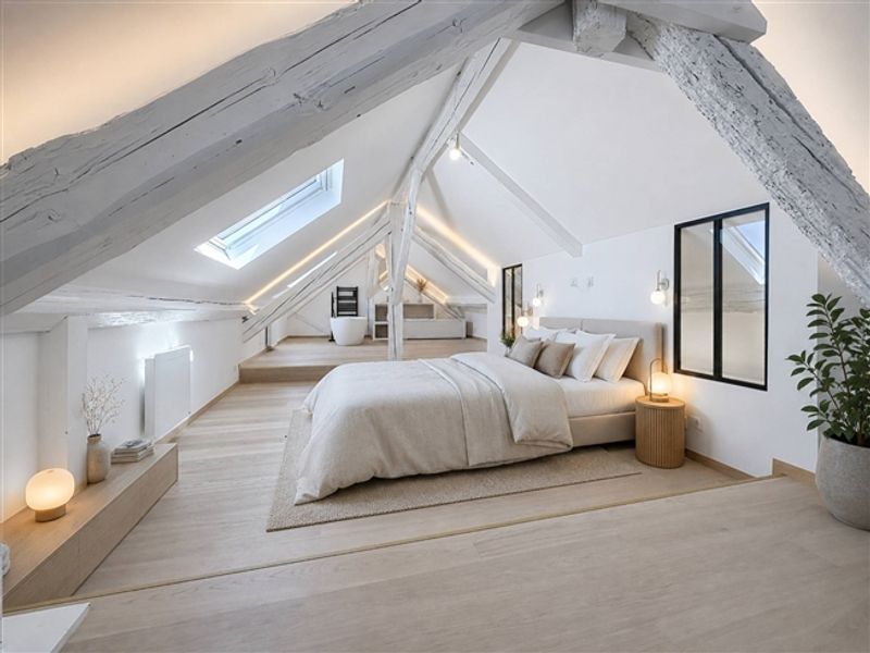 Im Zentrum des Dorfes, ein Penthouse von 153 m² mit Charakter - 12