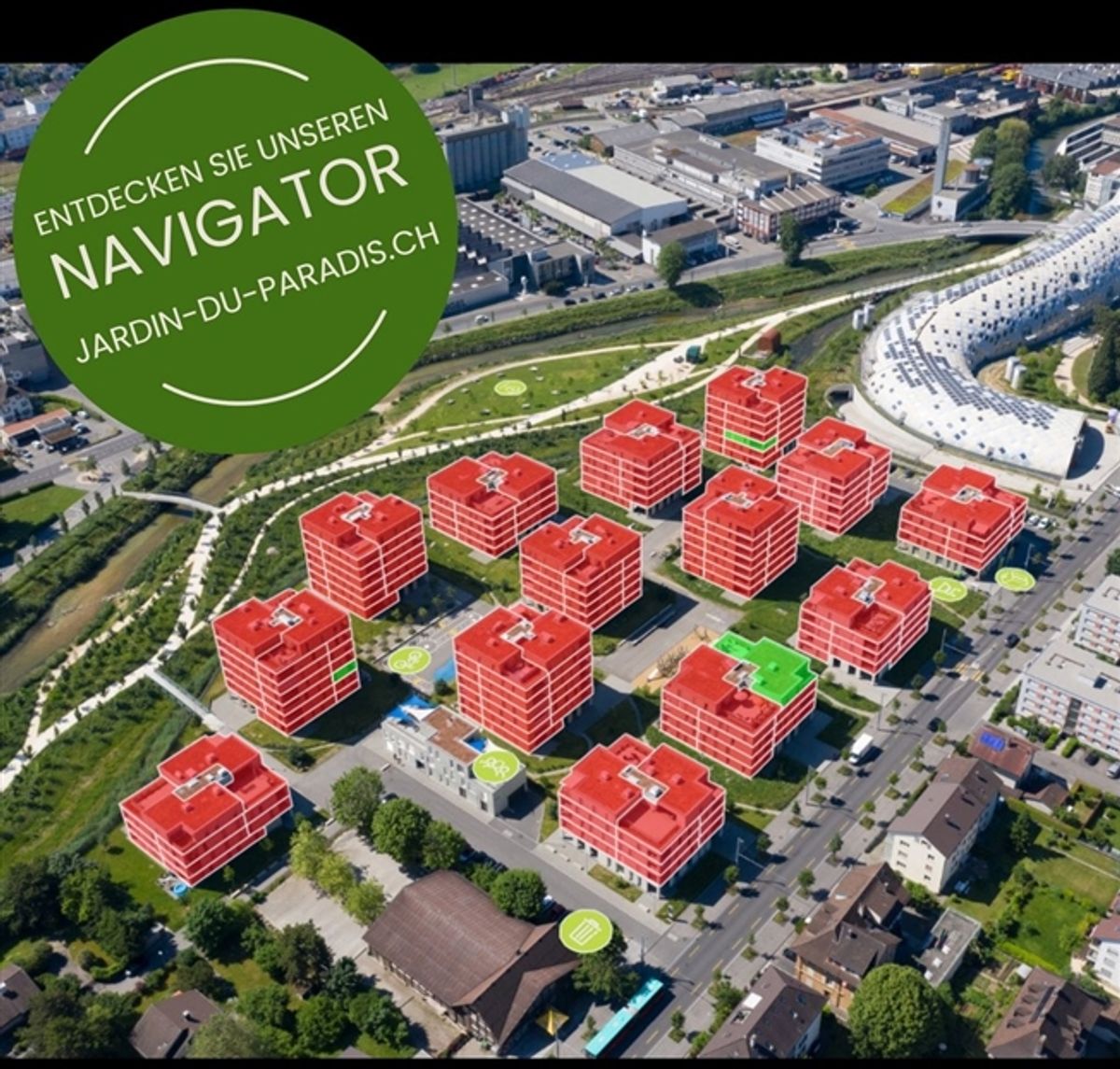 Schöne 4.5-Zimmerwohnung in beliebten Jardin du Paradis - 9