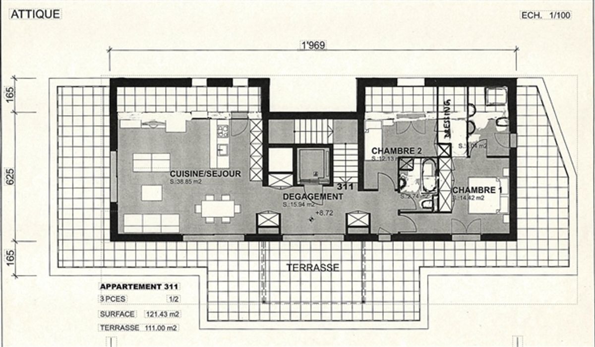 Exklusives Penthouse in Sion mit seiner 100 m² großen Terrasse - 6