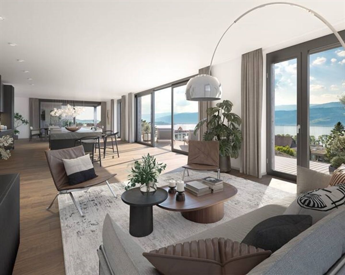 EXKLUSIVE NEUBAUWOHNUNG MIT TERRASSE UND EINZIGARTIGER ARCHITEKTUR AM BIELERSEE - 1