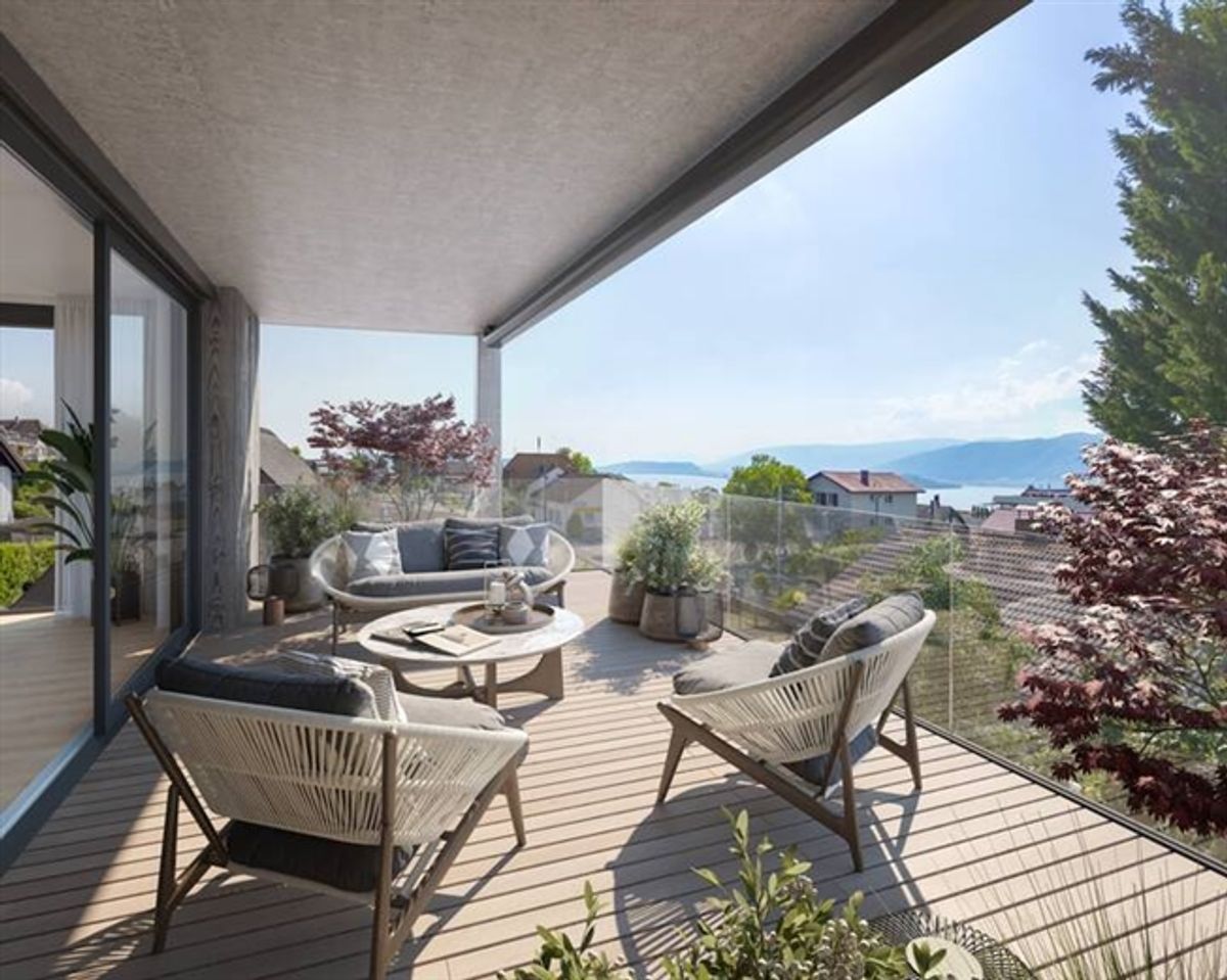 EXKLUSIVE NEUBAUWOHNUNG MIT TERRASSE UND EINZIGARTIGER ARCHITEKTUR AM BIELERSEE - 3