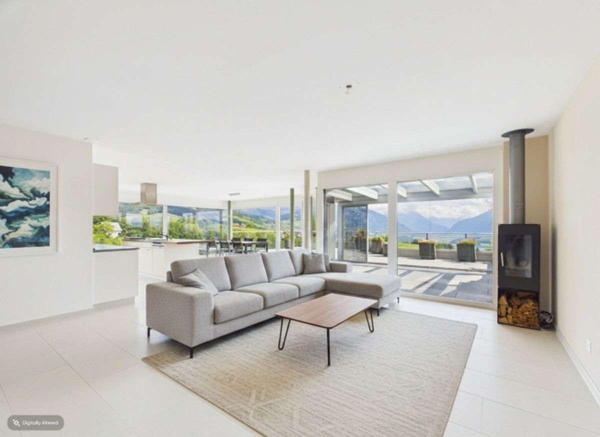 Exklusive Terrassenwohnung an wunderschöner Lage mit freier Sicht auf die Berge, die Linthebene und den Zürichsee - 2