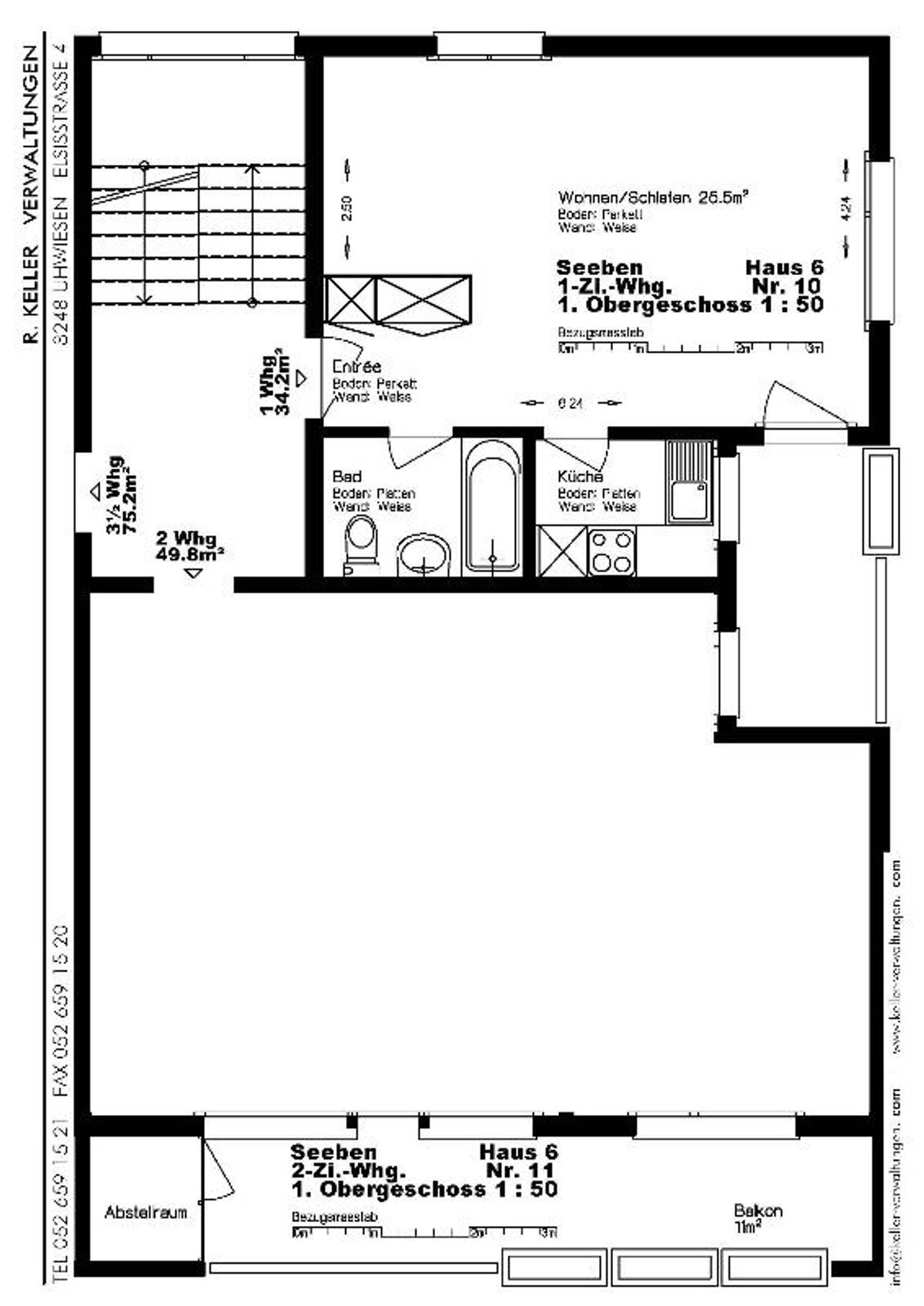 1 Zimmer Wohnung - 4