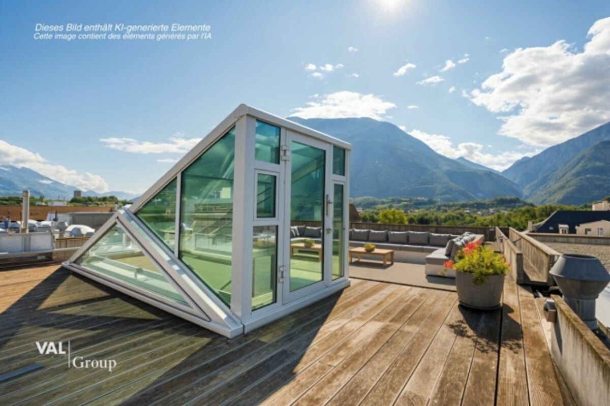 Attique en duplex avec terrasse sur le toit, au coeur de la ville - 0