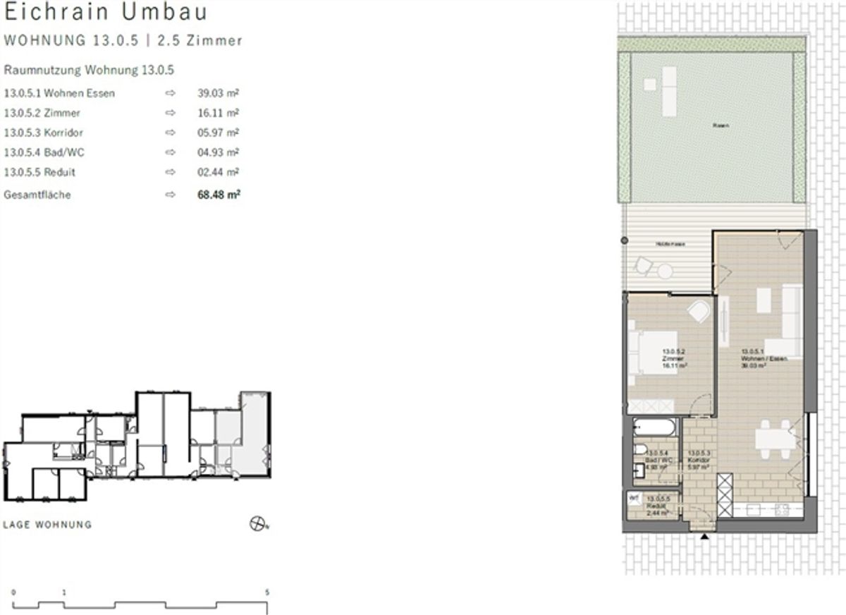 Moderne 2.5-Zimmer-Wohnung in Zürich-Schwamendingen zu vermieten - 8