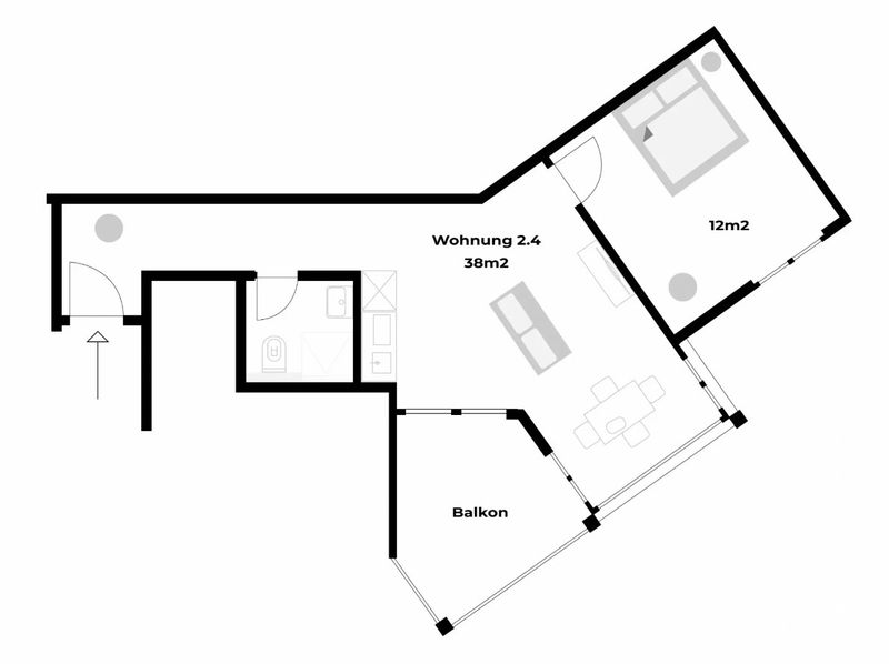 City apartment in Basel with balcony - 8