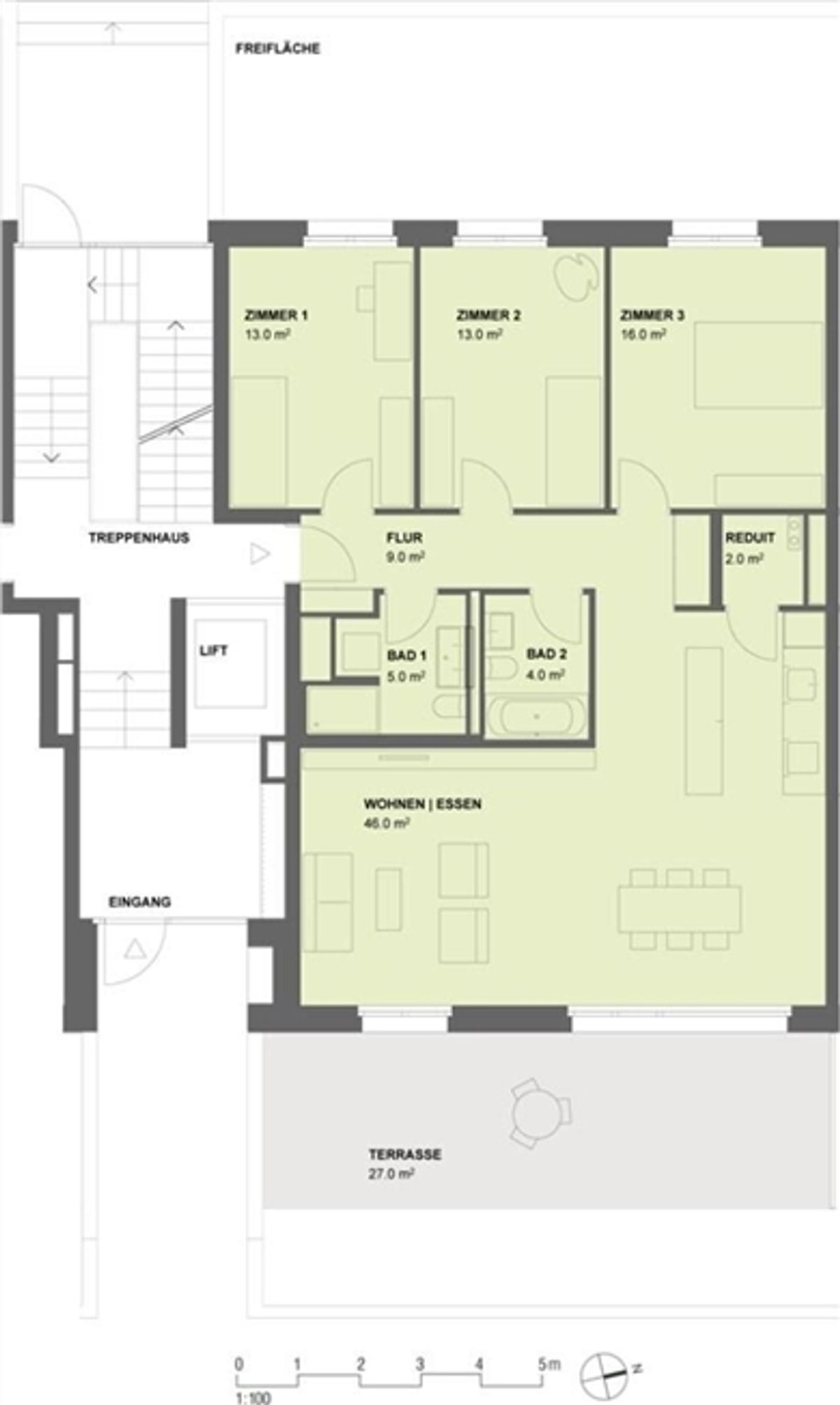 Familienfreundliche 4.5-Zimmerwohnung mit zwei privaten Gartenbereiche - 6
