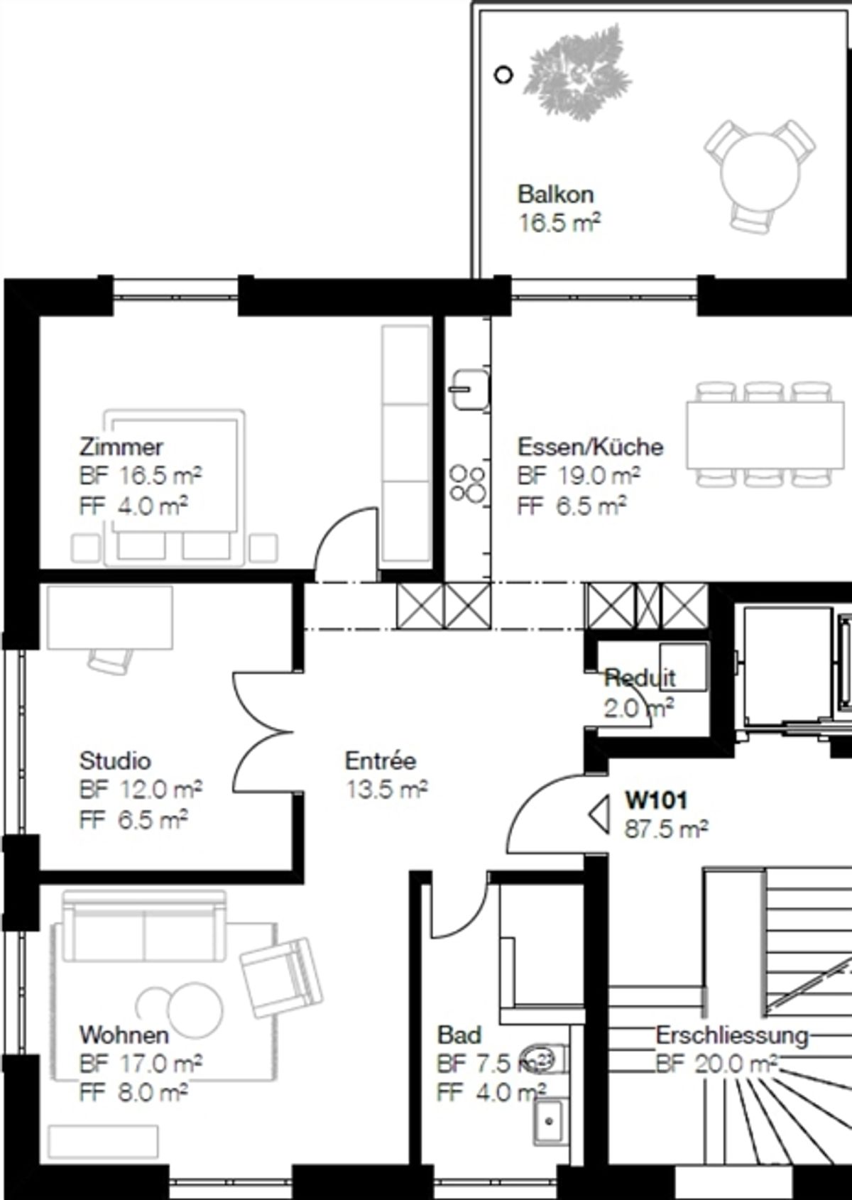Stilvolle 3-Zimmer-Stadtwohnung mit Balkon in Effretikon - 10