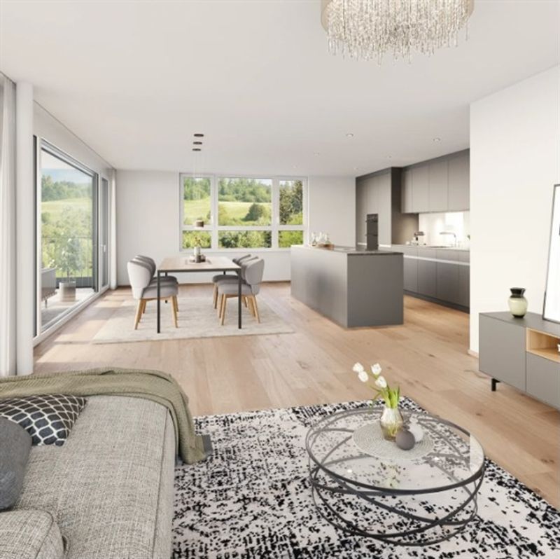 Neubauprojekt 4.5-Zimmer-Erdgeschosswohnung in Untereggen - 4