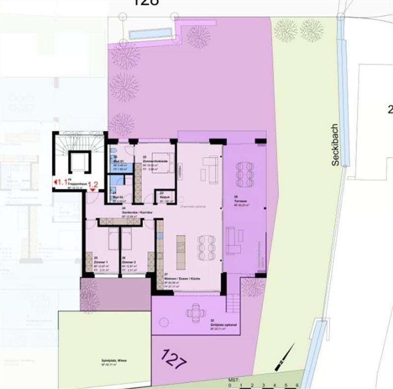 Neubauprojekt 4.5-Zimmer-Erdgeschosswohnung in Untereggen - 9