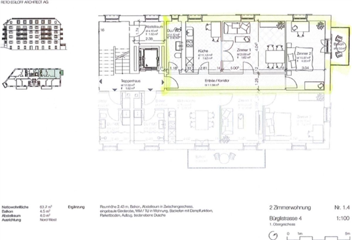 Helle 2.5 Zimmer-Wohnung mit Balkon im schönen Museumsquartier - 8