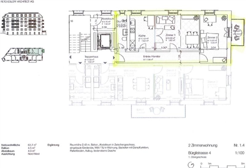Helle 2.5 Zimmer-Wohnung mit Balkon im schönen Museumsquartier - 9