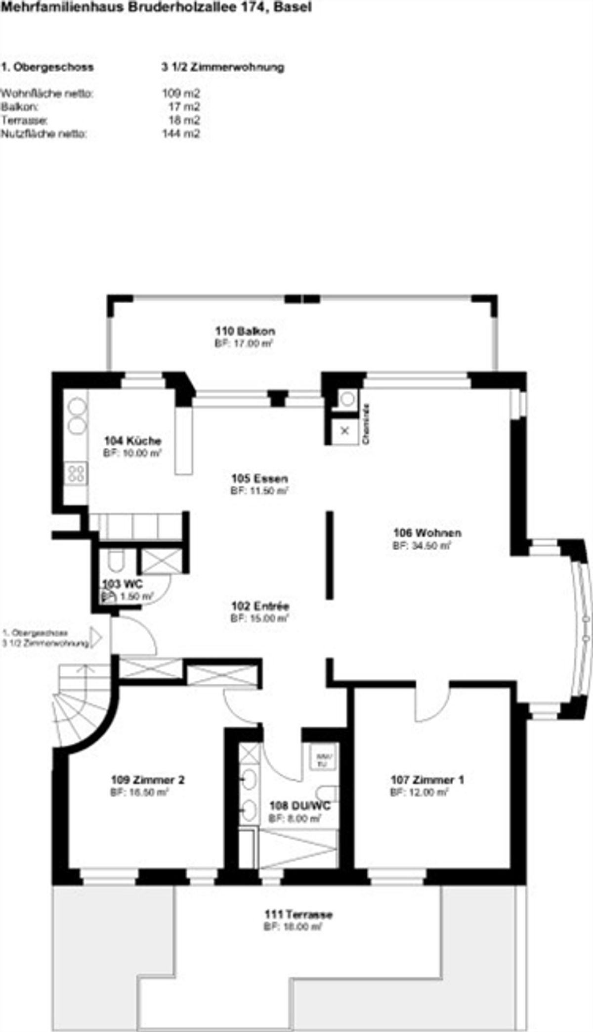 Renovierte Wohnung mit Cheminée, 2 Terrassen und Ziergarten - Bruderholz - 10