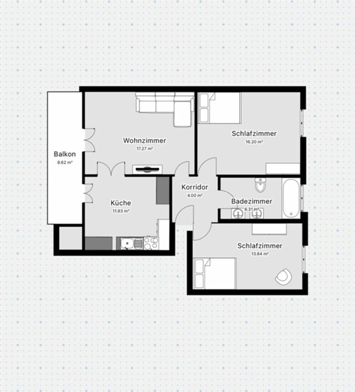 Helle 3.5-Zimmerwohnung in zentraler Lage am Luzernerring - 5