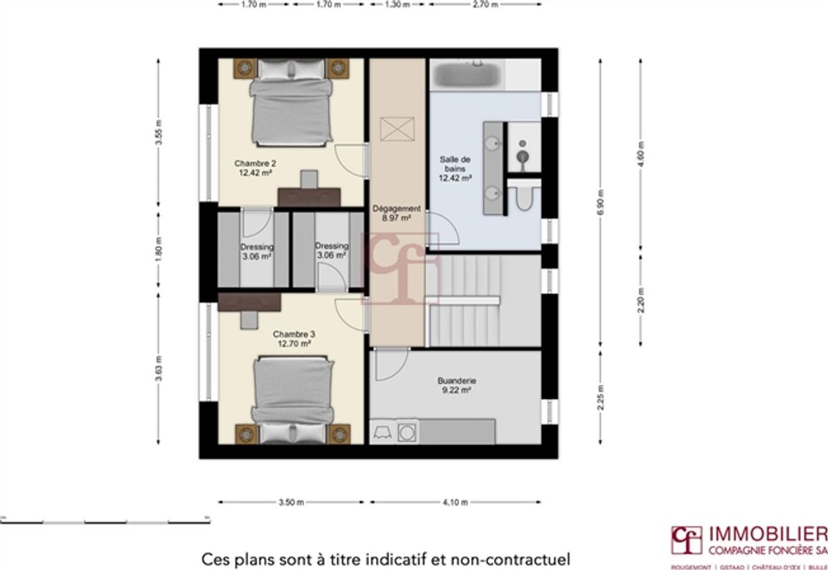 Wunderschöne neue, moderne Villa mit 3,5 Quadratfuß auf dem Land (~136 m²) - 3
