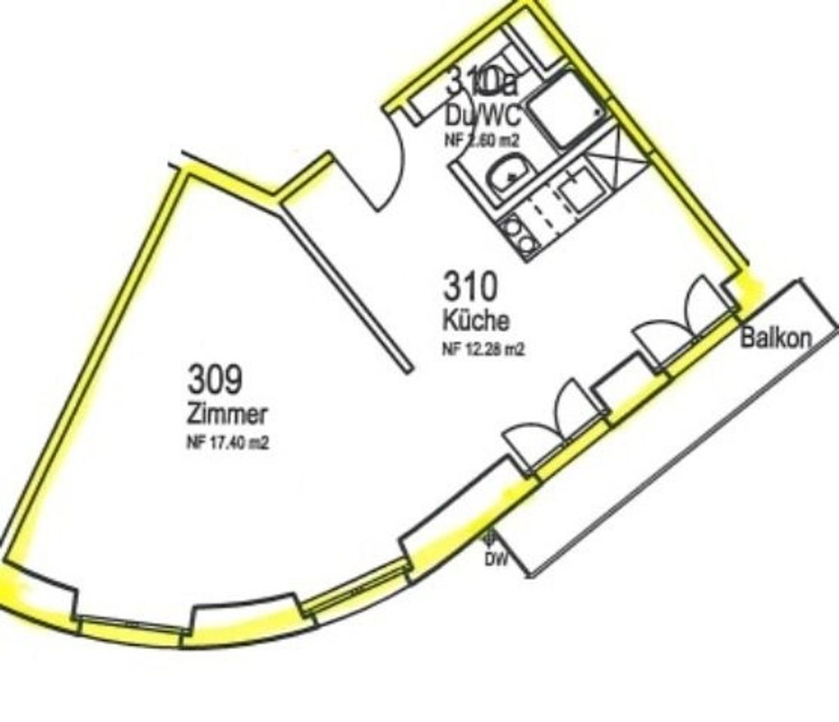1 ½ Zimmer-Wohnung, 9000 St. Gallen - 4