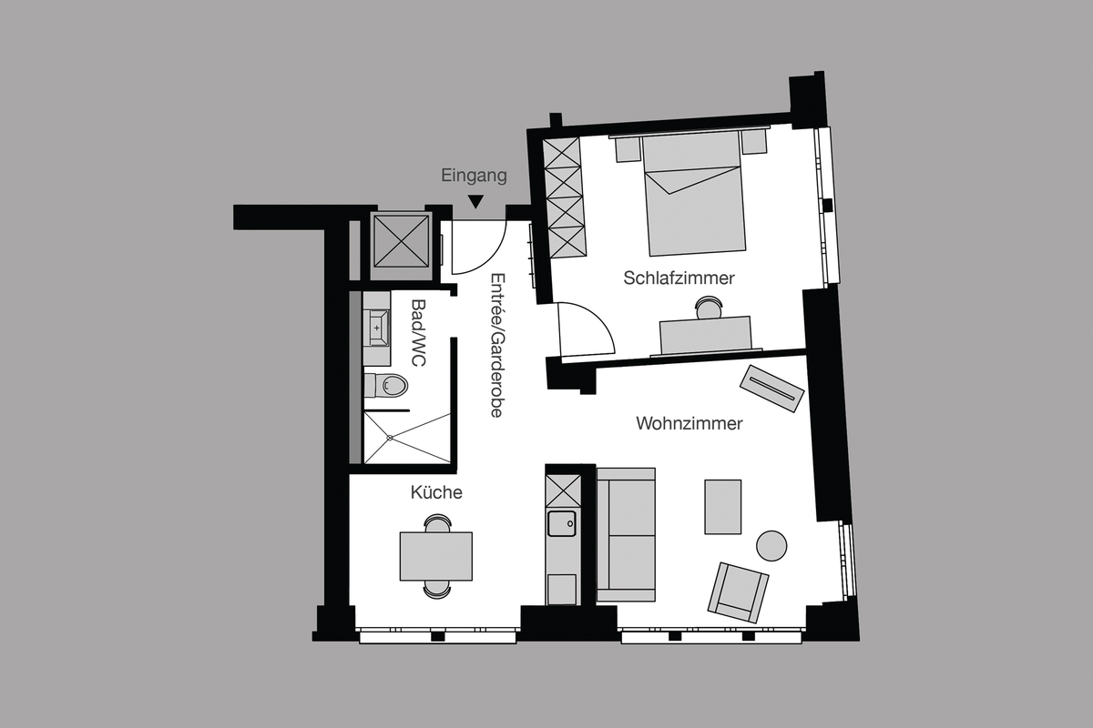 1-bedroom apartment, 54 m² - 4