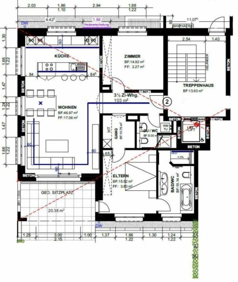 Zu vermieten 3½ Zi.-Erstbezugswohnung in Maugwil /Steuergemeinde Wil ! - 4