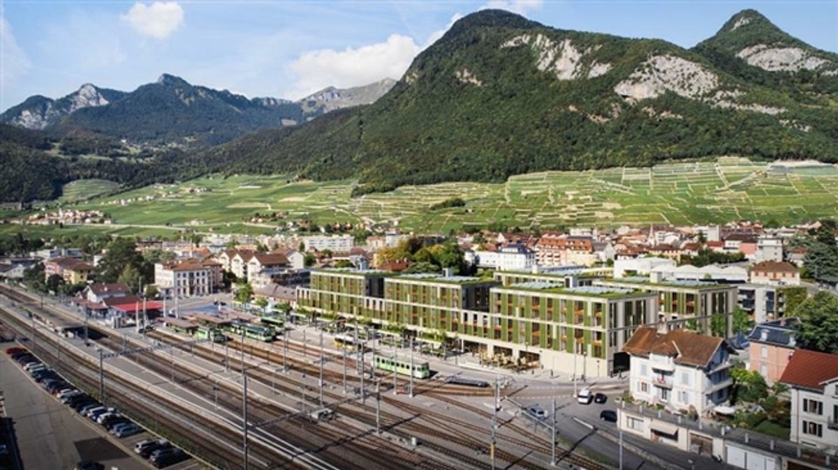 Tiefgaragenplätze gegenüber dem Bahnhof Aigle - 1