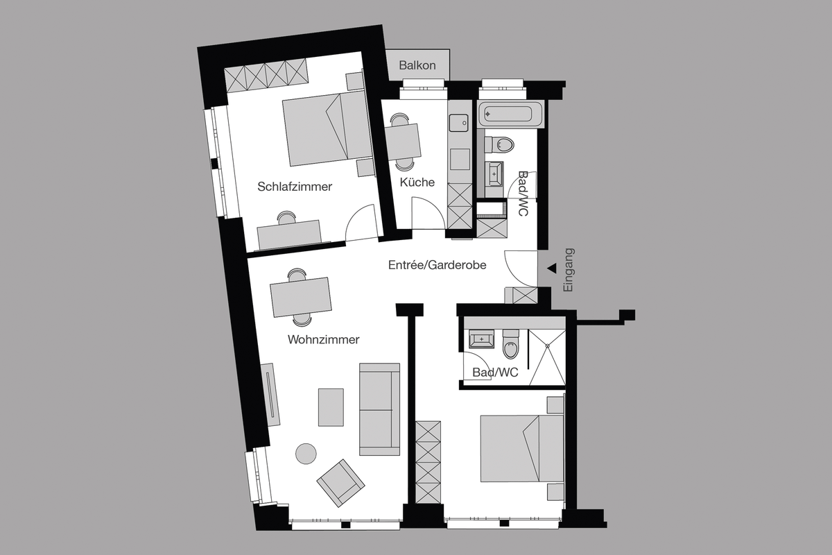 3.5-Zimmer Family Apartment, 73 m² - 5