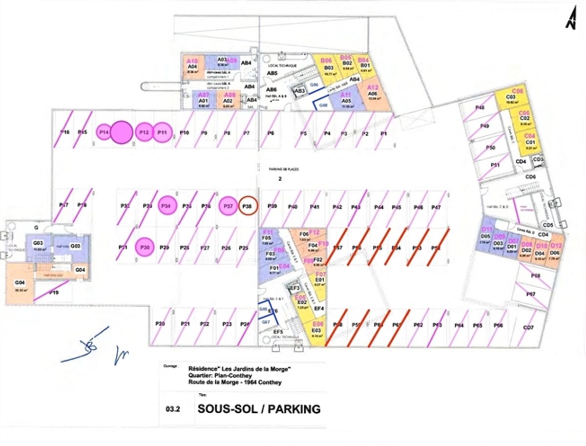 Zu verkaufen – Tiefgaragenplätze in Conthey - 4