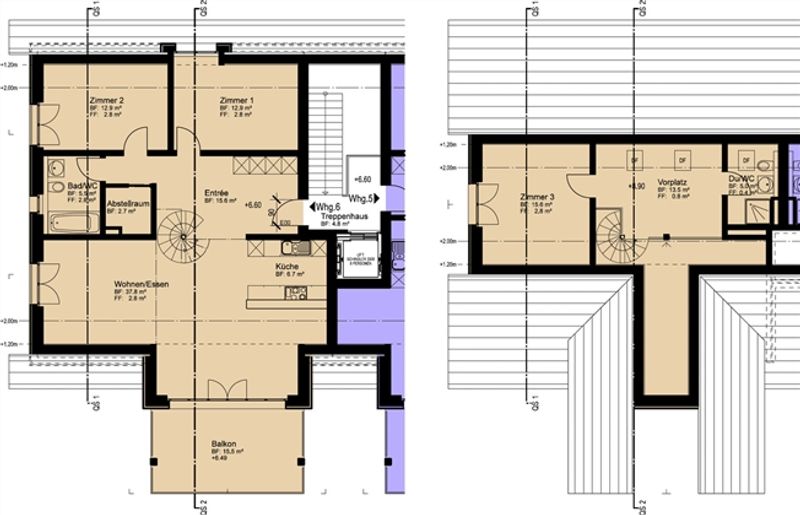 Erstklassige 4.5-Zi. Maisonette Dachwohnung - 9