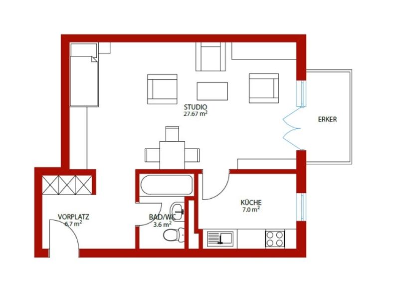Moderne Wohnung nähe SBB - 5