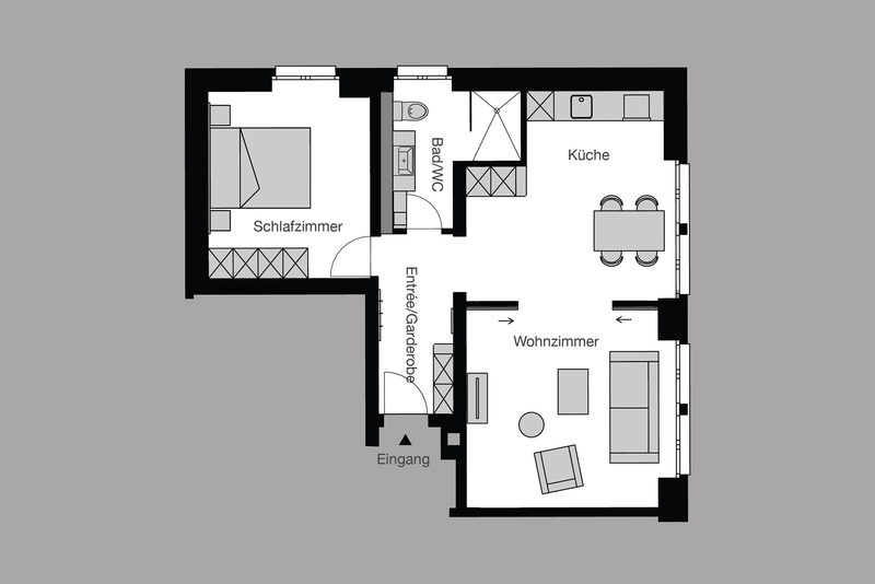 1-bedroom apartment suite, 56 m² - 6