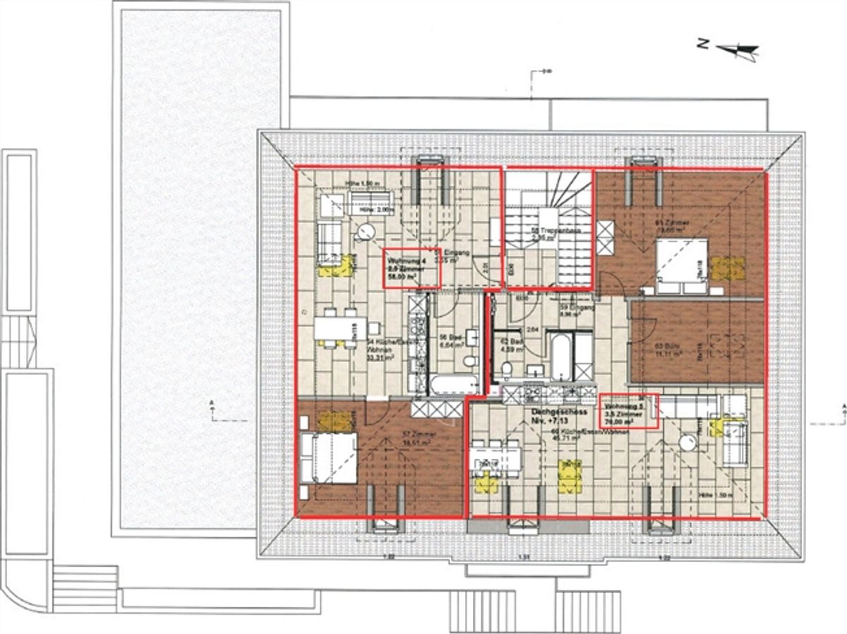 Schöne 3-Zimmer-Wohnung mit Balkon in Courtepin - 10