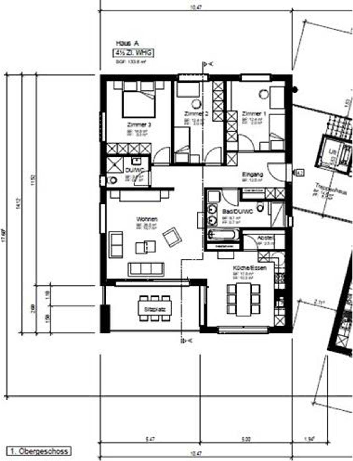 4.5 Zimmer Wohnung - 4