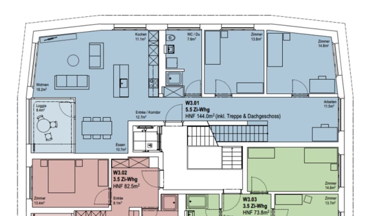 Lichtdurchflutete Maisonettewohnung mit grosszügigem Grundriss - 10