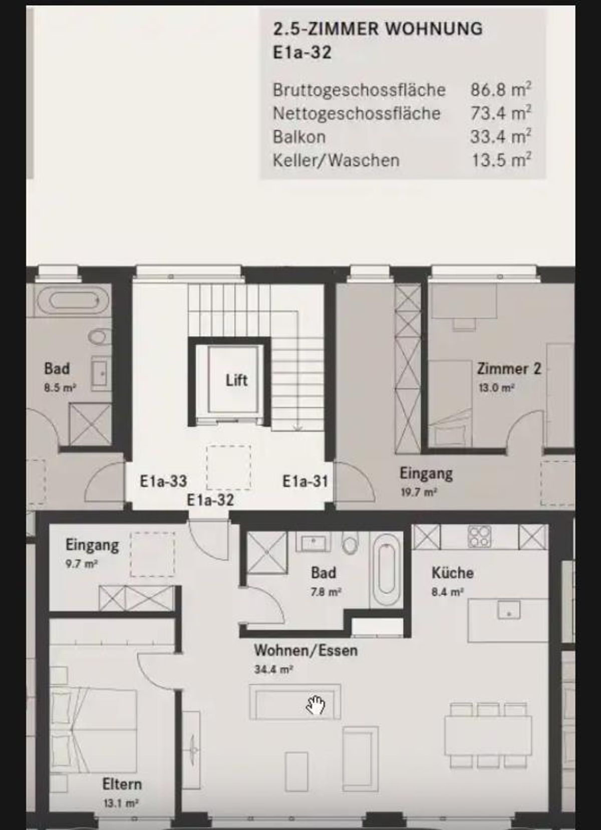 Moderne 2-Zimmer-Wohnung mit Balkon und herrlicher Aussicht in Eschlikon - 9